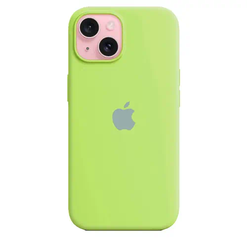 Coque en Silicone Citron Vert iPhone 15 Plus