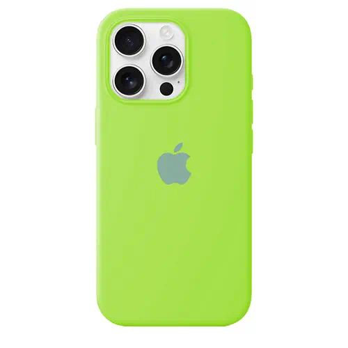 Coque en Silicone Citron Vert iPhone 15 Pro