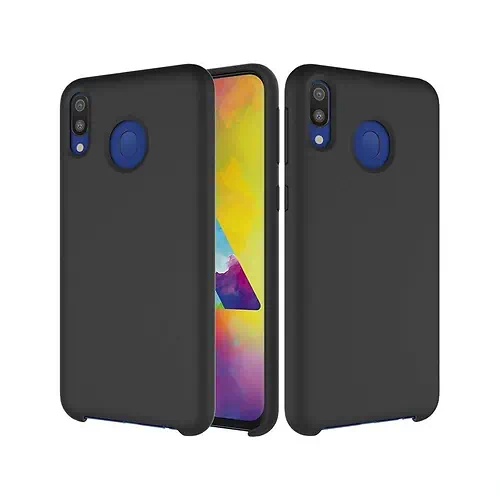 Coque en Silicone Noire Samsung Galaxy A30s A50 A50s