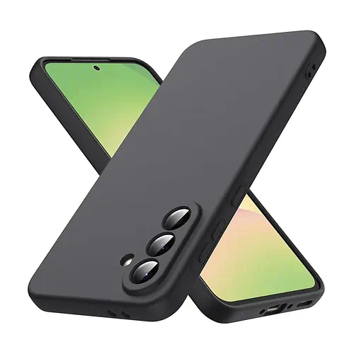 Coque en Silicone Noire Samsung Galaxy A56 5G