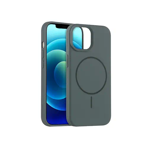 Black Silicone Case iPhone 13 Pro with MagSafe