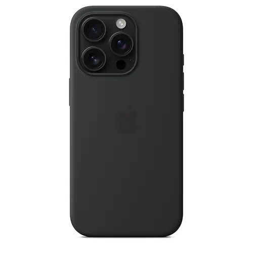 Coque en Silicone Noir iPhone 15 Pro Max