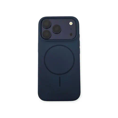 Capa de Silicone Azul iPhone 17 Pro 18 Pro com MagSafe