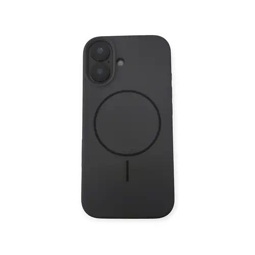 Black Silicone Case iPhone 17 with MagSafe