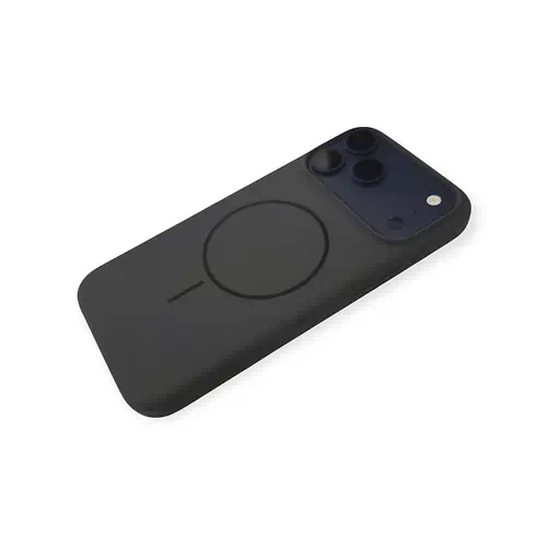 Black Silicone Case iPhone 17 Pro Max with MagSafe