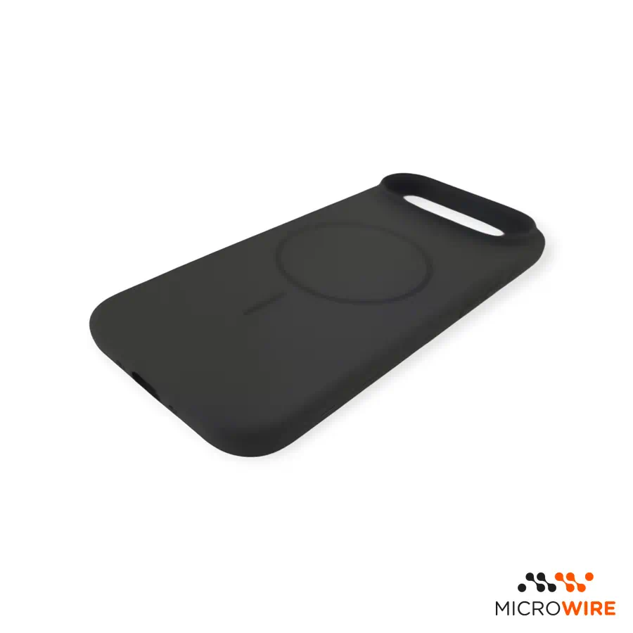 Black Silicone Case iPhone Air with MagSafe