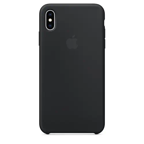 Coque en Silicone Noire iPhone X e XS