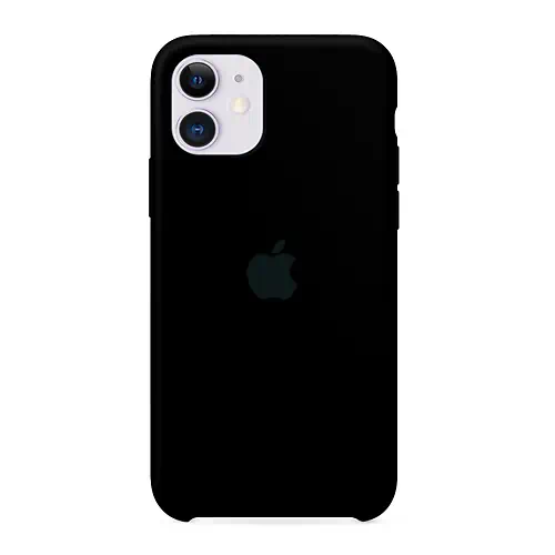 Coque en Silicone Noir iPhone 11