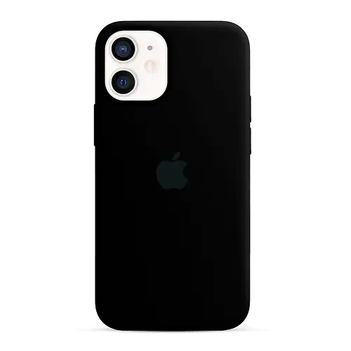 Coque en Silicone Noir iPhone 12 Mini
