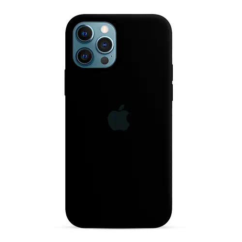 Coque en Silicone Noire iPhone 12 Pro Max