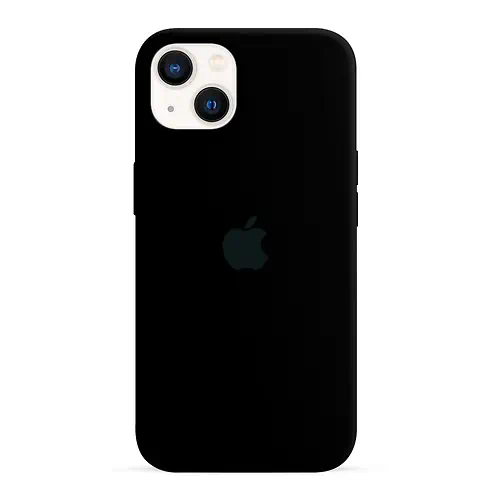 Coque en Silicone Noir iPhone 13 14