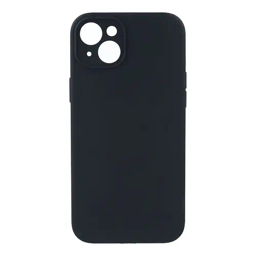 Coque en Silicone Simple Noire iPhone 15