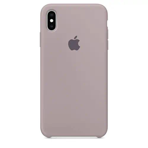 Coque en Silicone Rose Cendré iPhone X et XS