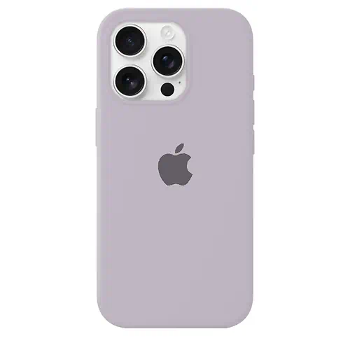 Coque en Silicone Rose Cendré iPhone 15 Pro Max
