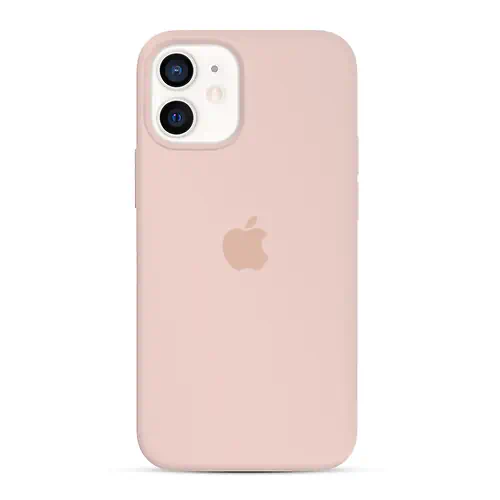 Coque en Silicone Rose Clair iPhone 12 Mini