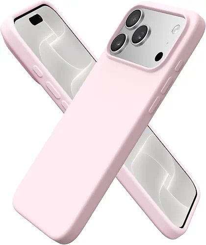 Coque en Silicone Rose Simple iPhone 17 Pro Max 18 Pro Max