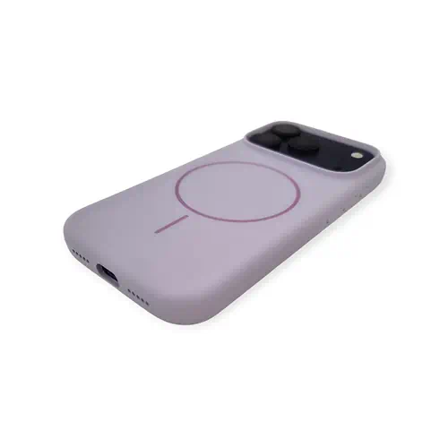 Purple Silicone Case iPhone 17 Pro 18 Pro with MagSafe