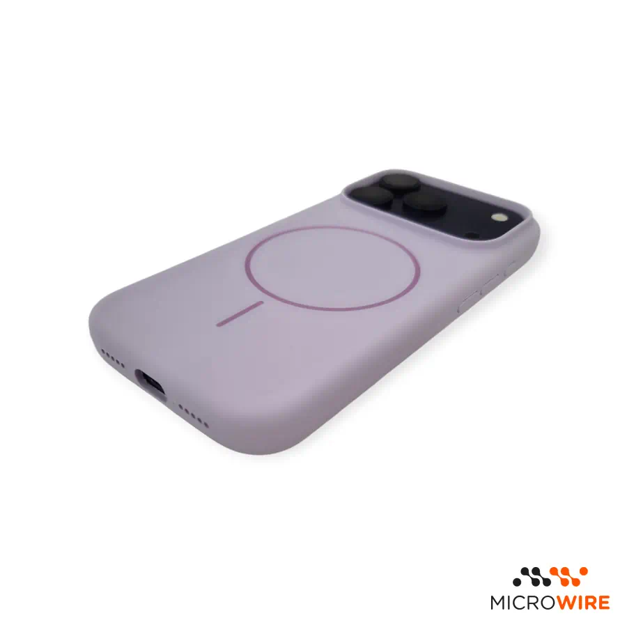 Purple Silicone Case iPhone 17 Pro 18 Pro with MagSafe