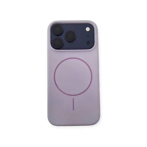 Purple Silicone Case iPhone 17 Pro 18 Pro with MagSafe