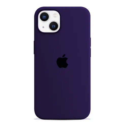 Coque en Silicone Violet Foncé iPhone 13 14