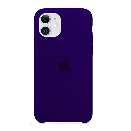 Coque en Silicone Violette iPhone 11