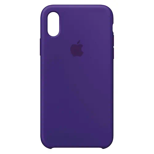 Coque en Silicone Violette iPhone X e XS