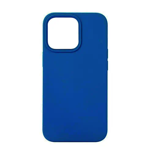Coque en Silicone Simple Bleue iPhone 13 14