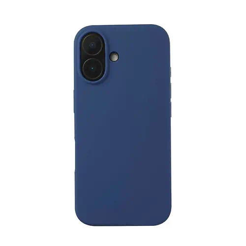 Coque en Silicone Simple Bleue iPhone 17