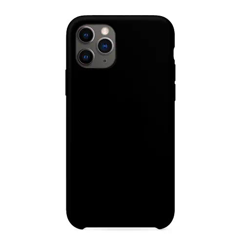 Coque en Silicone Simple Noire iPhone 11 Pro
