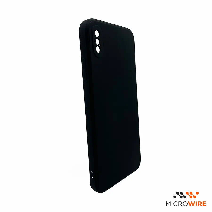Coque en Silicone Simple Noire iPhone XS Max