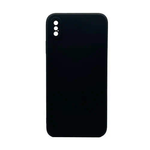 Coque en Silicone Simple Noire iPhone XS Max