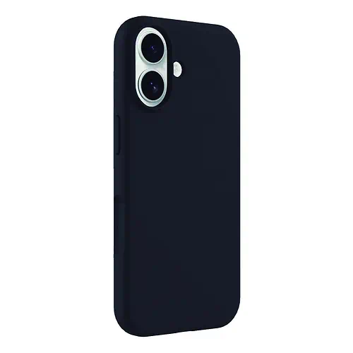 Coque en Silicone Simple Noire iPhone 17