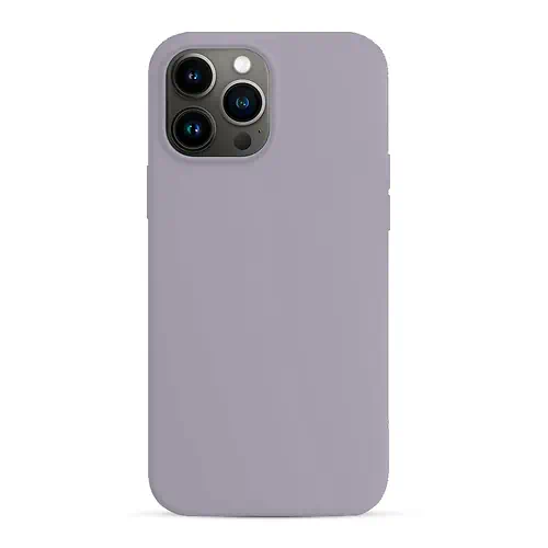 Coque en Silicone Simple Rose Cendré iPhone 13 Pro Max