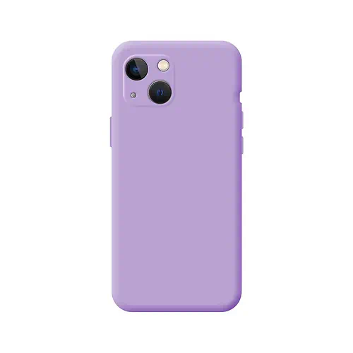 Coque en Silicone Simple Violette iPhone 13
