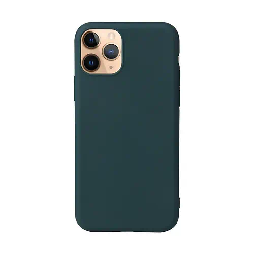 Coque en Silicone Simple Vert Foncé iPhone 13 Pro