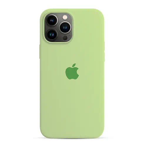 Coque en Silicone Vert Clair iPhone 13 Pro