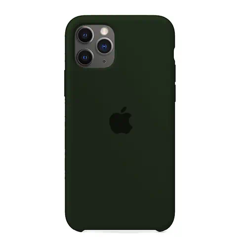 Coque en Silicone Vert Foncé iPhone 11 Pro