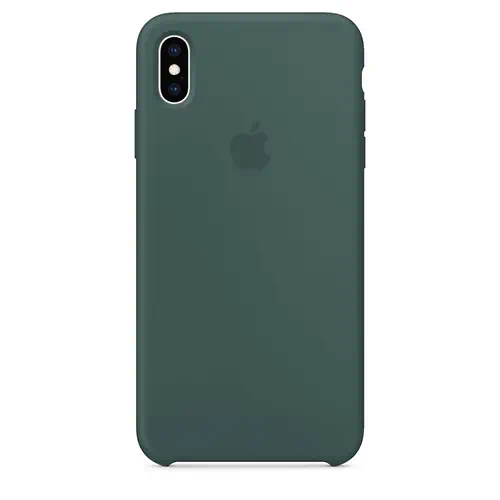 Coque en Silicone Vert Foncé iPhone X et XS
