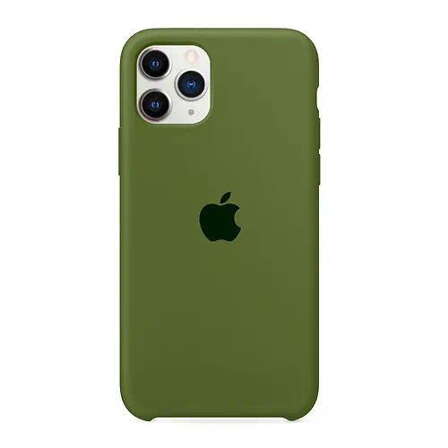 Coque en Silicone Verte iPhone 11 Pro Max