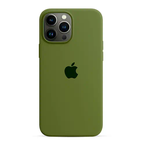 Coque en Silicone Verte iPhone 13 Pro Max