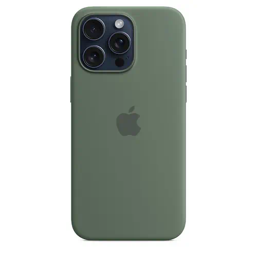 Coque en Silicone Verte iPhone 15 Pro Max