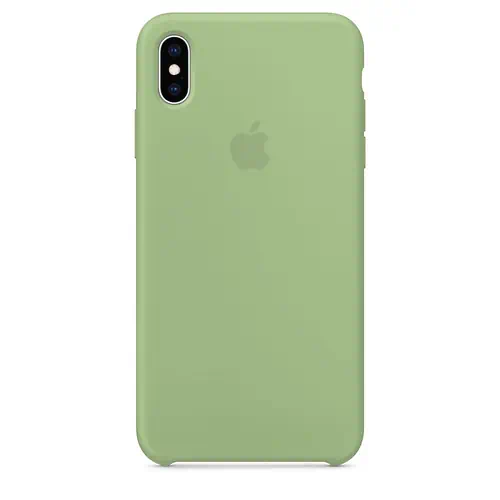 Coque en Silicone Verte iPhone XS Max