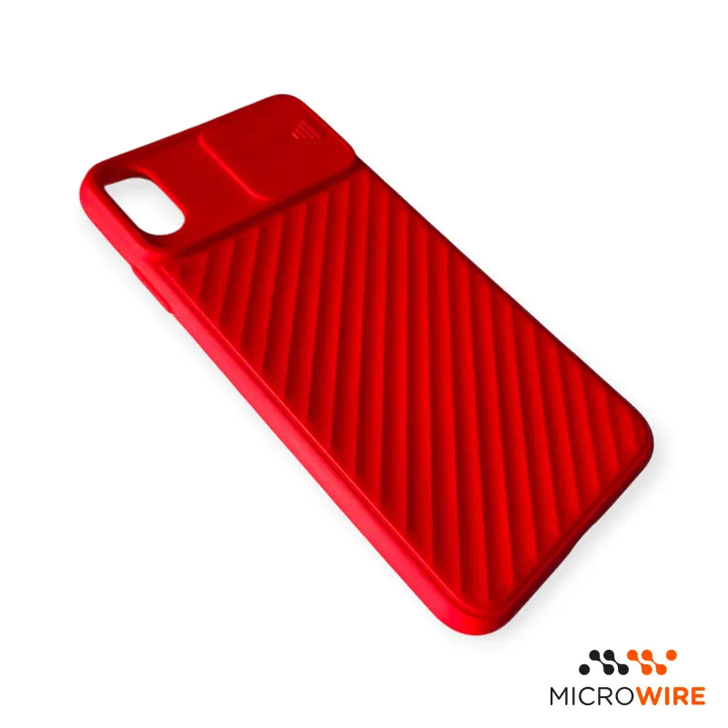 Red Silicone Case with Protection iPhone X XS