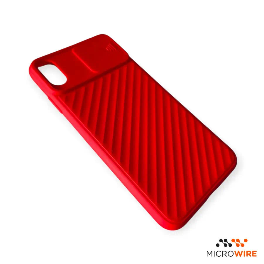 Coque en Silicone Rouge avec Protection iPhone XS Max