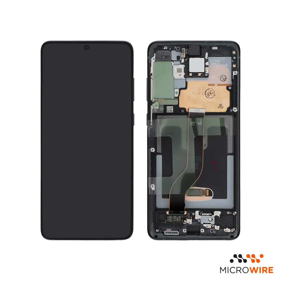 Screen OLED with Frame Black Samsung Galaxy S20+ G985F G986B