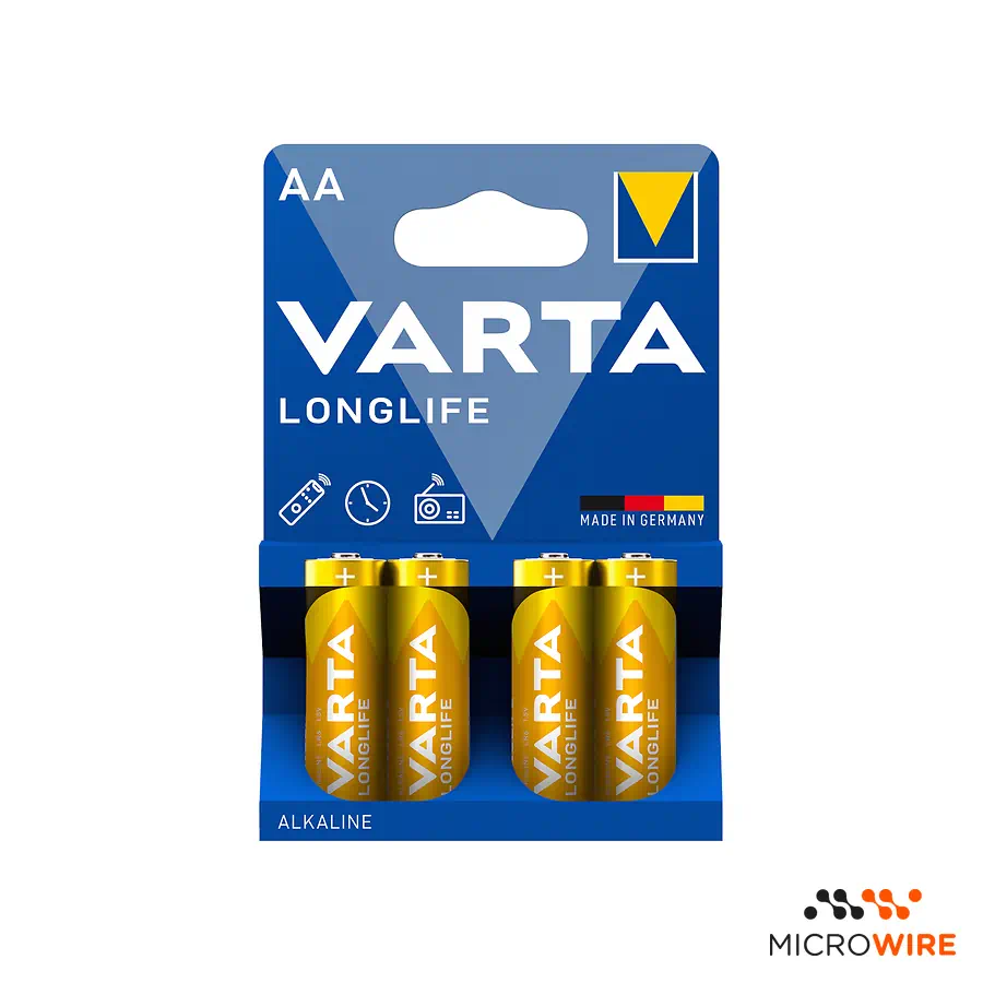 Kit 4 VARTA Longlife AA Batteries