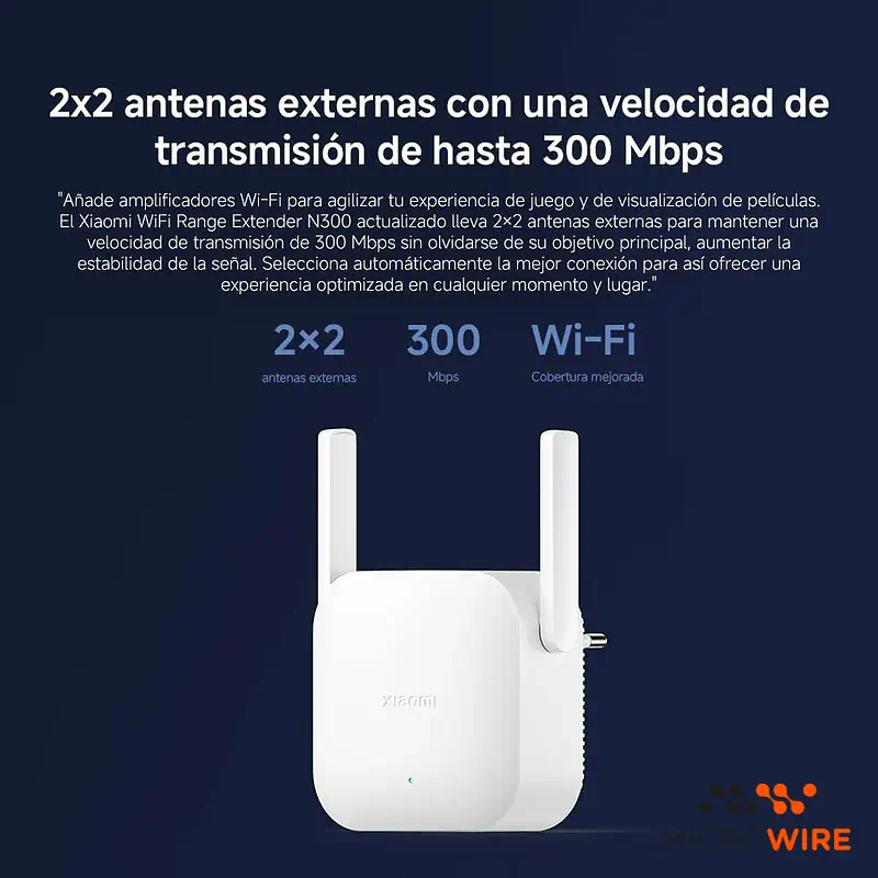 Extensor sinal Xiaomi WiFi Range Extender N300 White