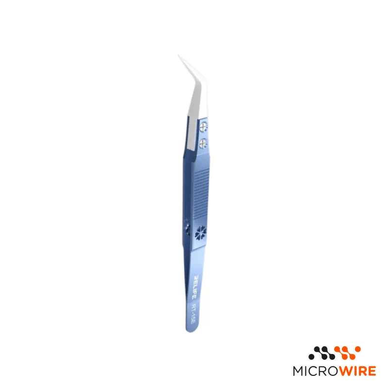 Precision Tweezers with Curved Ceramic Tips RT-15E