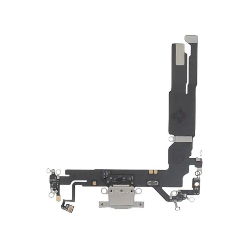 Connecteur de Charge iPhone 16 Titane Blanc