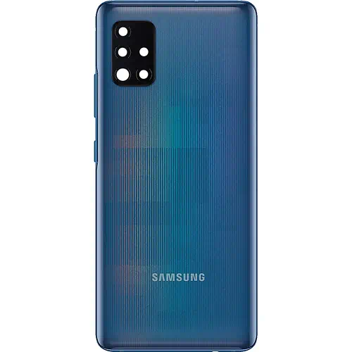 Tampa Traseira Samsung Galaxy A51 5G Azul com Lentes